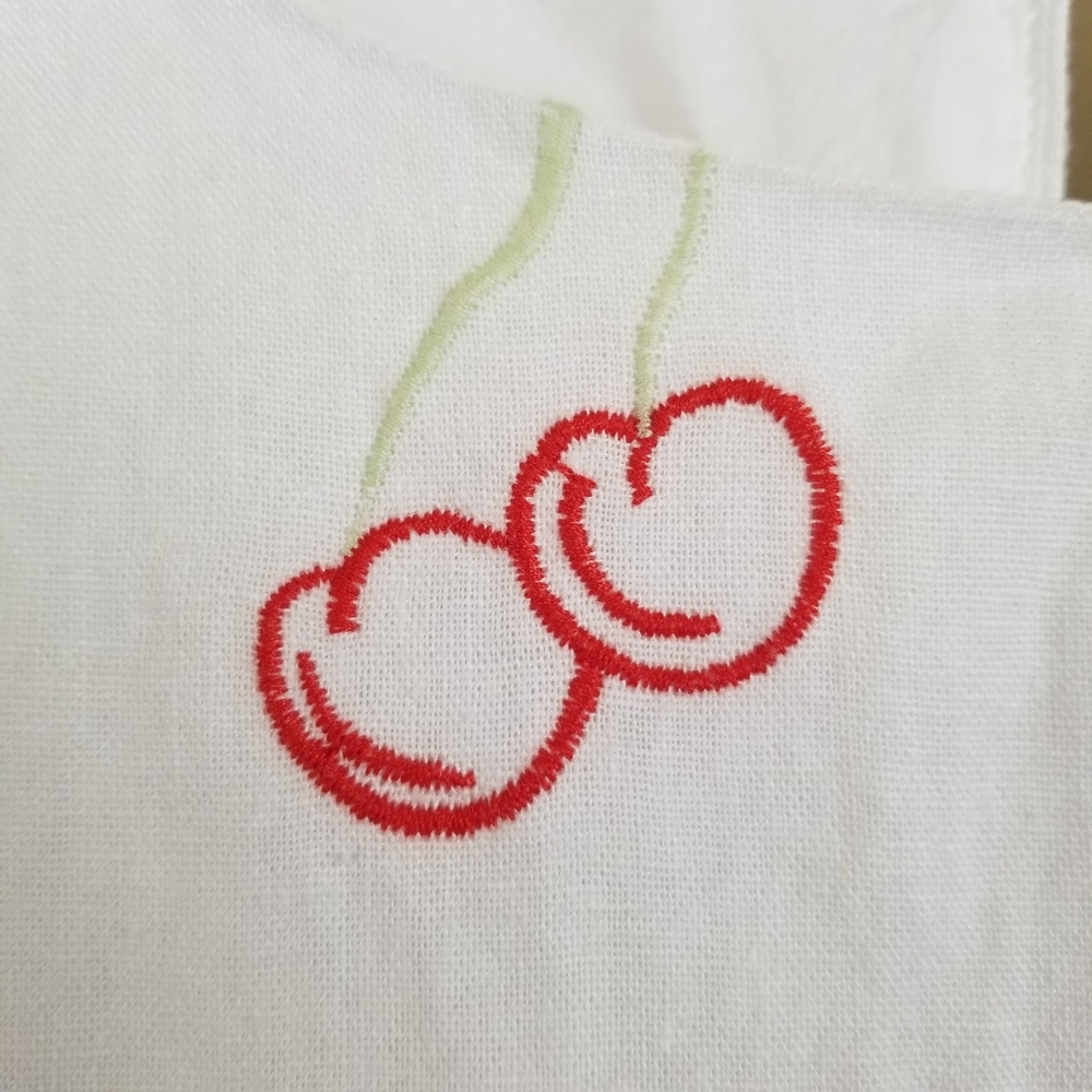 C&C Linen Blend Fruit Dress XL NWT - Picture 9 of 15